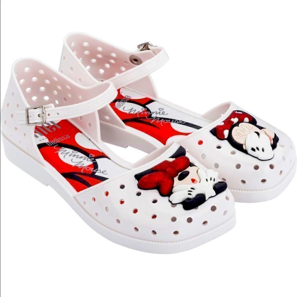 💕Mini Melissa Girls furadinha comfortable cushioned sandal size 2 and 3 new